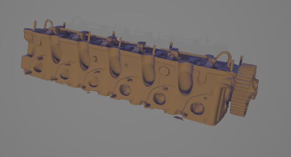 BMW E30 M20B25 Cylinder Head 3D Scan