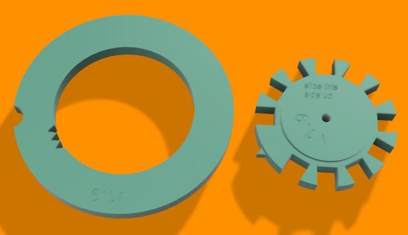 Letter punch jig for 6mm punch width (3mm lettering)