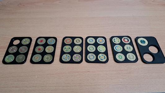 Stackable Storage for Australian $1 & $2 Coins