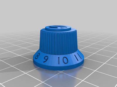 Peace guitar knob