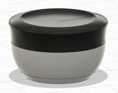 Threaded jar with lid