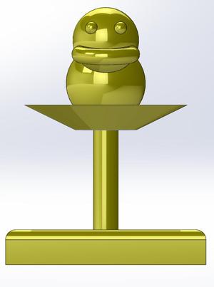 Goofy Duck statue 