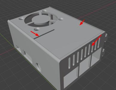 Raspberry 3 case for better cooling