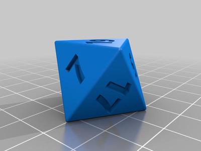 D8 dice of prime numbers