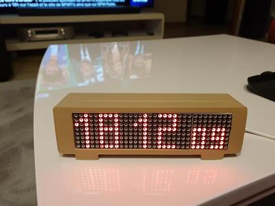 Horloge avec méteo DIY ESP8266 max7219