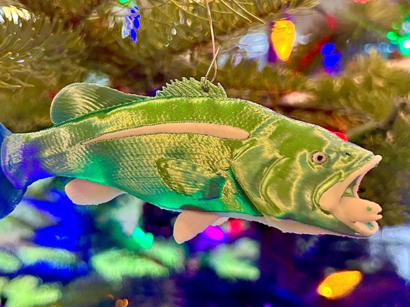 Bass Fish Ornament 
