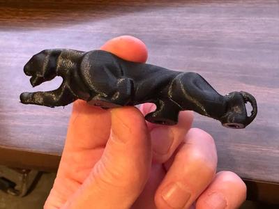 3D scan of classic Panther Lamp from the 50s   