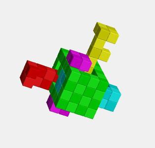 Cage for 4 Sticks burr puzzle