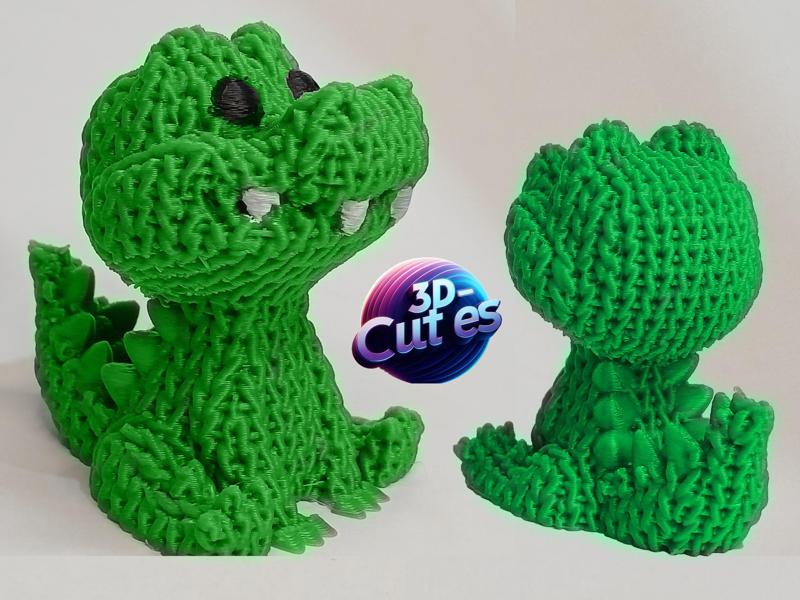 knitted crocodile