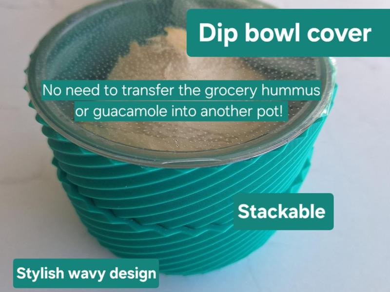 Dip bowl cover (3 variants) - "no-hassle dipping"