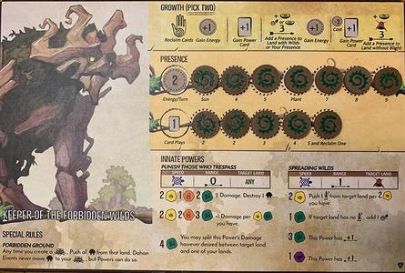 Spirit Island 2 color Keeper of the Forbidden Wilds presence token