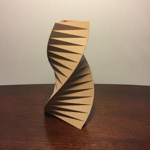 Twisted Triangle Vase