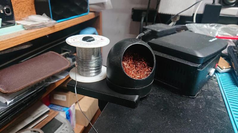 Soldering Spool Desk Clamp   