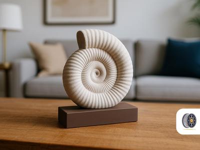 Spiral | An Ammonite Fossil Sculpture | NO AMS