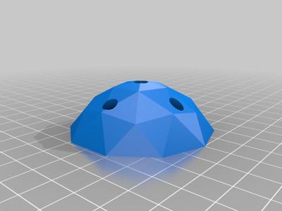 Semi-sphere with holes for skin protection