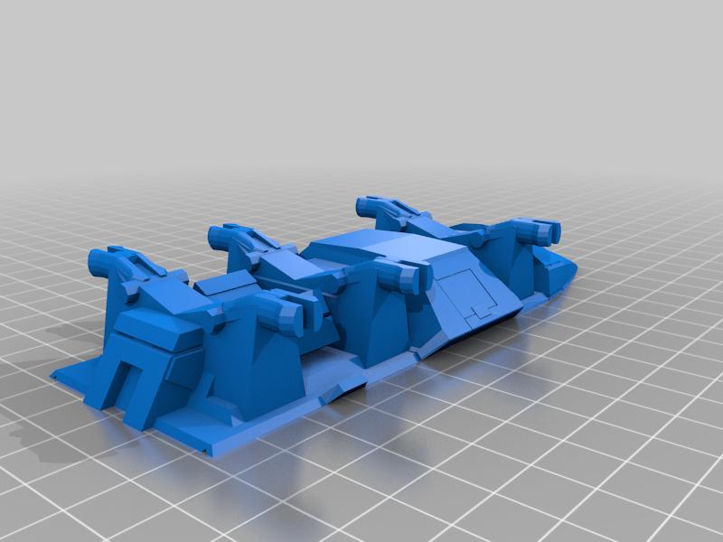 M35 Mako, snap in wheels (+ treads) and turret!