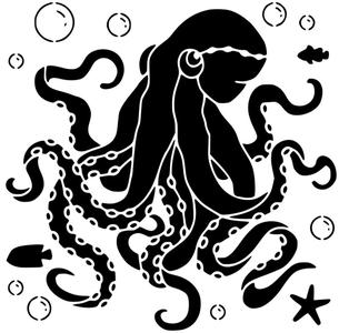 Octopus stencil 5
