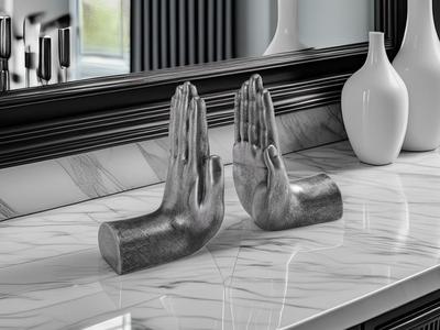 Book Holding Hands Sculpture/Figurine