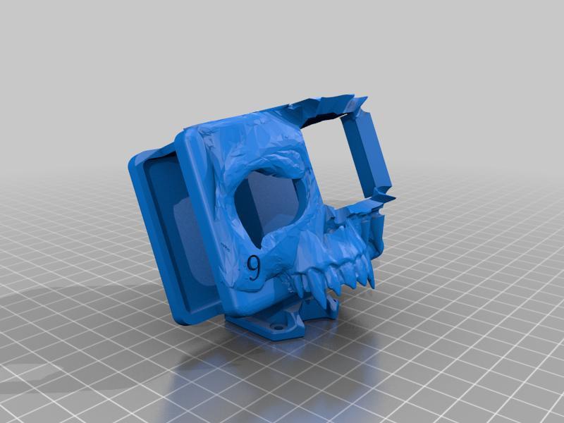 SpeedyBee Master 5 Remix of @drunkmaster 's Hero 9 Skull Mount 