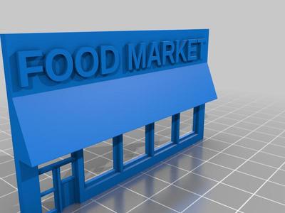 n scale food market