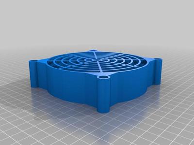 Silent Fan Cover for 12 cm fans