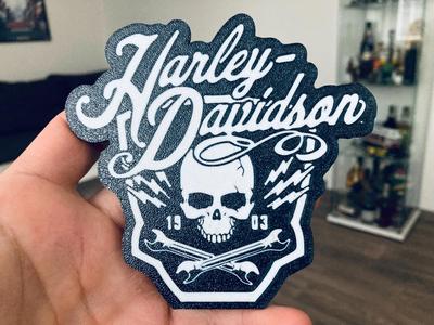 Harley Davidson Skull sign