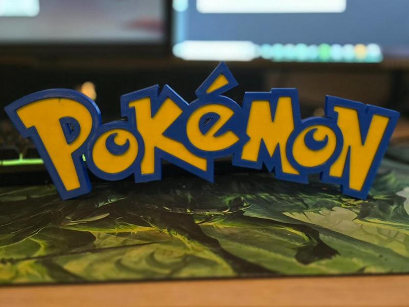 Pokemon Logo 3D-Effect Sign