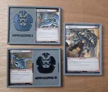 Marvel Champions LCG Sliding Combiner Toploader (Ant-man, Wasp, Angel, Apocalpyse)