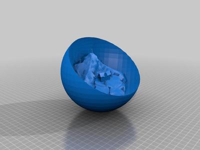 Old Home on a Snowy Christmas Mountain 