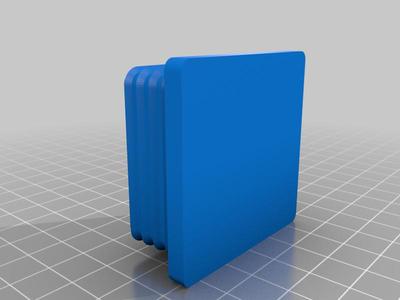 2x2 tube cap .125 wall