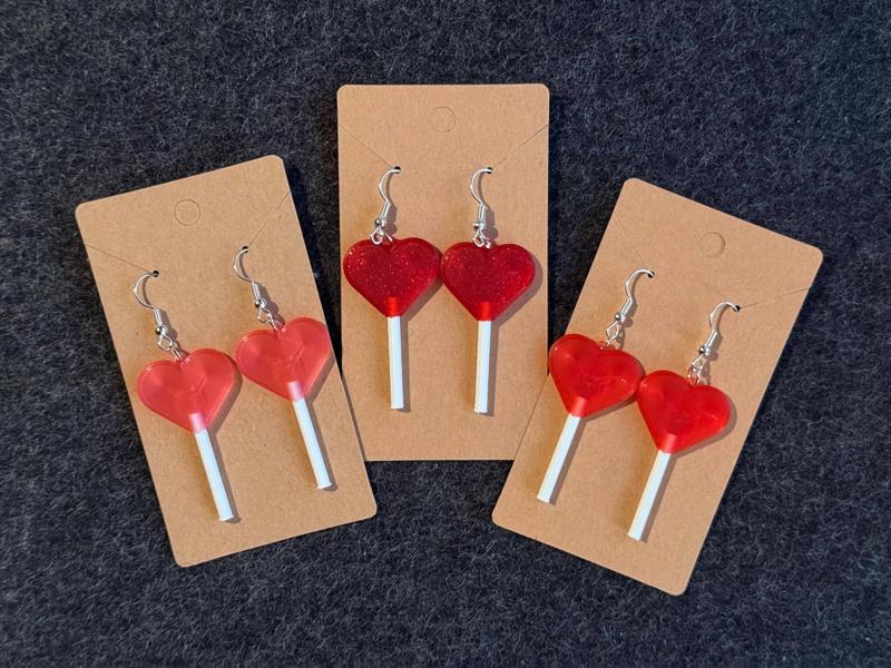 Lollipop Heart Earrings (No AMS Needed!)
