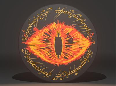 The Eye of Sauron Lightbox wall mount