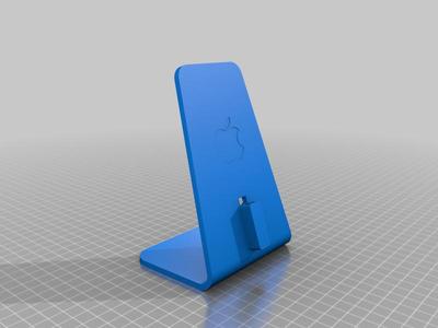 Phone dock with apple logo