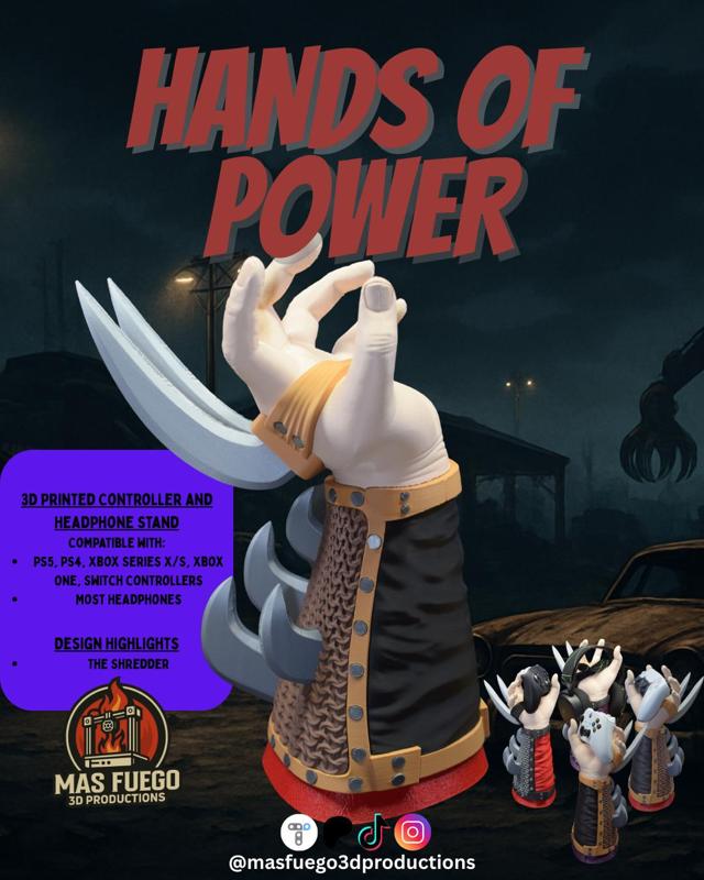 The Shredder - Hands of Power - Mas Fuego 3D Productions