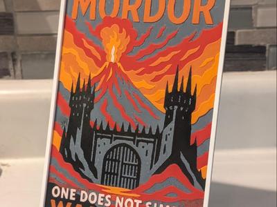 Lord of the Rings - Mordor Vintage Travel Postcard