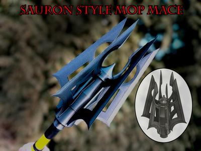 LOTR Sauron Inspired Broomstick/Mop Thread Mace