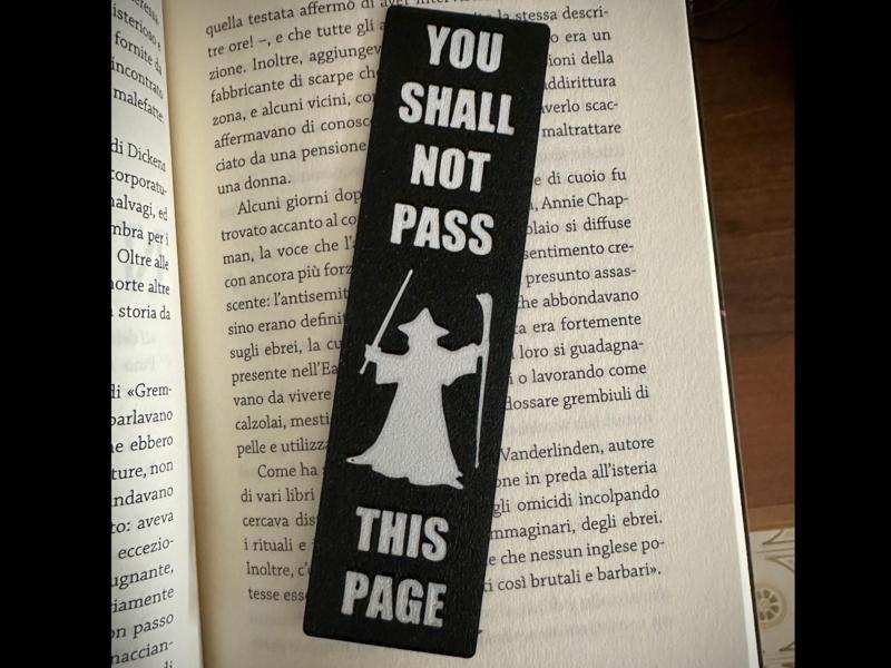 Gandalf “You Shall Not Pass” Bookmark