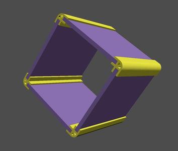 Slotted T-Slot rounded corner edge 1/8 thick material