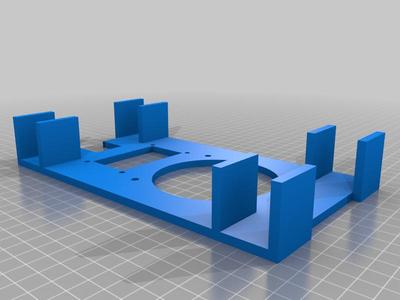 Dobsonian mounting plate for fan and control board