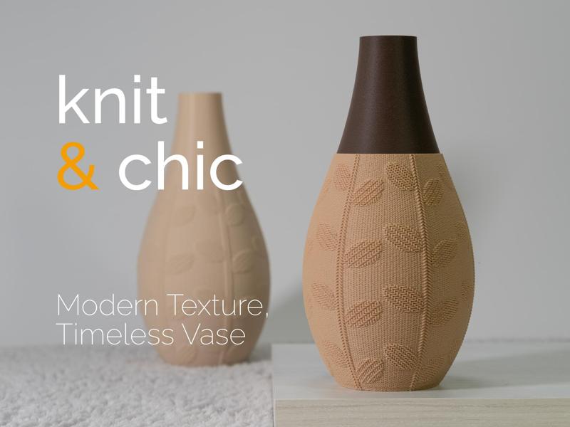 Modern Knit Vase