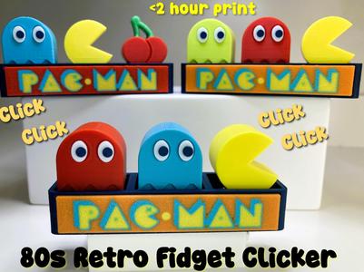 Pacman Fidget Clicker Toy (Pac-man) - Retro 80s