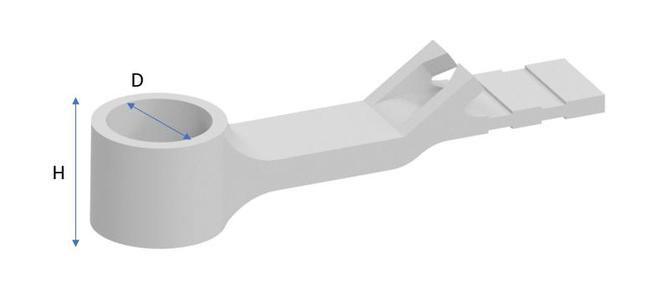 Neptune 3 Pro - Cable holder for silicone spacers 