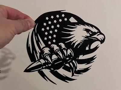 Flag USA, Bullet and Eagle