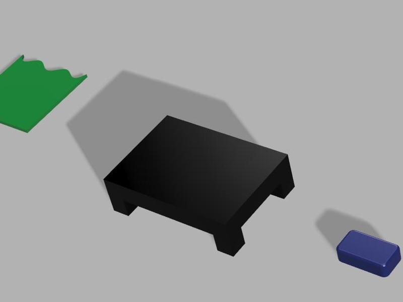 doll house bed in 3 part 