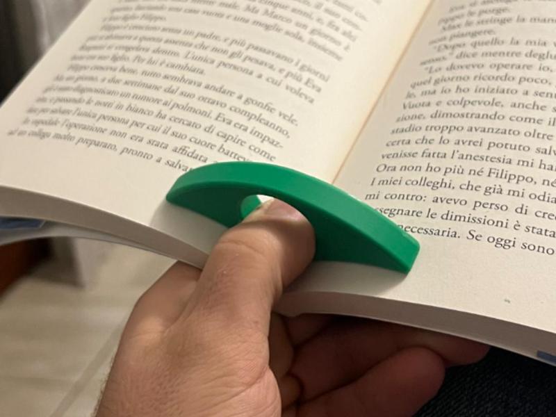 Small light book page holder