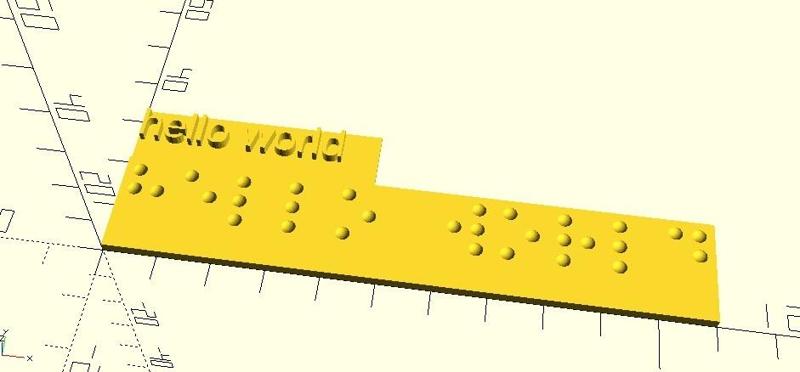 Make your Braille text! 
