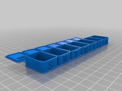 Pill/Tablet box (customizable) 