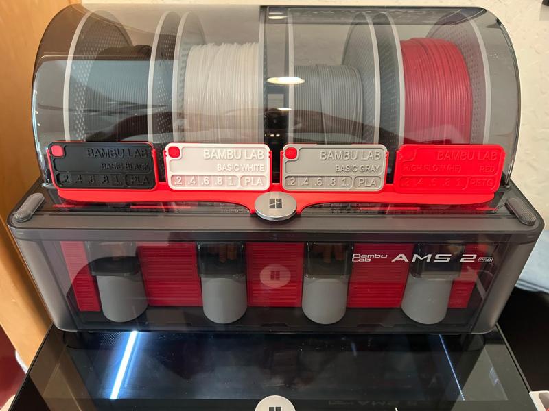 AMS 2 Pro Filament Sample Holder