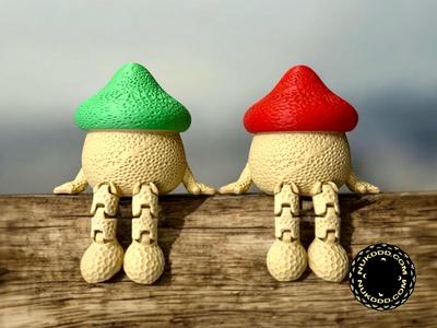 Seated Mushroom Container
