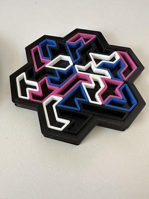 Heptiamond Snowflake Puzzle